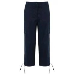 Damskie spodnie capri Shorebella | Niebieski