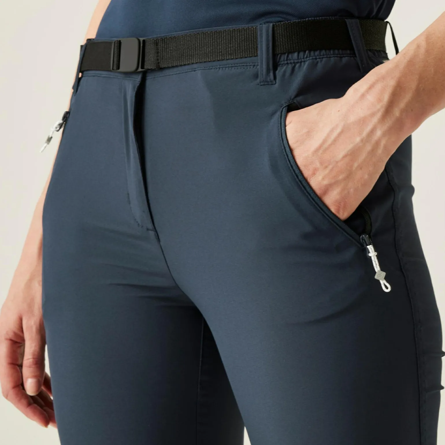 Damskie spodnie trekkingowe 3/4 Xert Capri Light | Granatowy