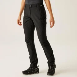 Damskie spodnie trekkingowe Highton Stretch | Czarny
