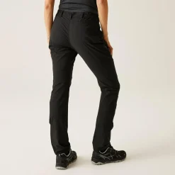 Damskie spodnie trekkingowe Highton Stretch | Czarny