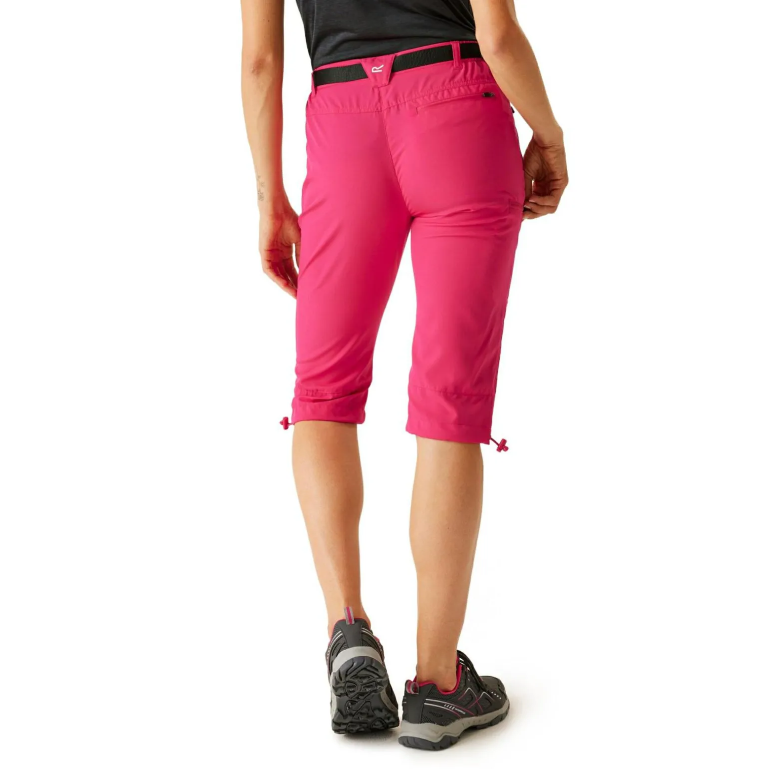 Damskie spodnie trekkingowe 3/4 Xert Capri Light | Fuksja
