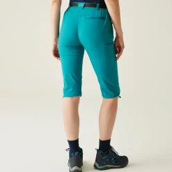 Damskie spodnie trekkingowe 3/4 Xert Capri Light | Zielony
