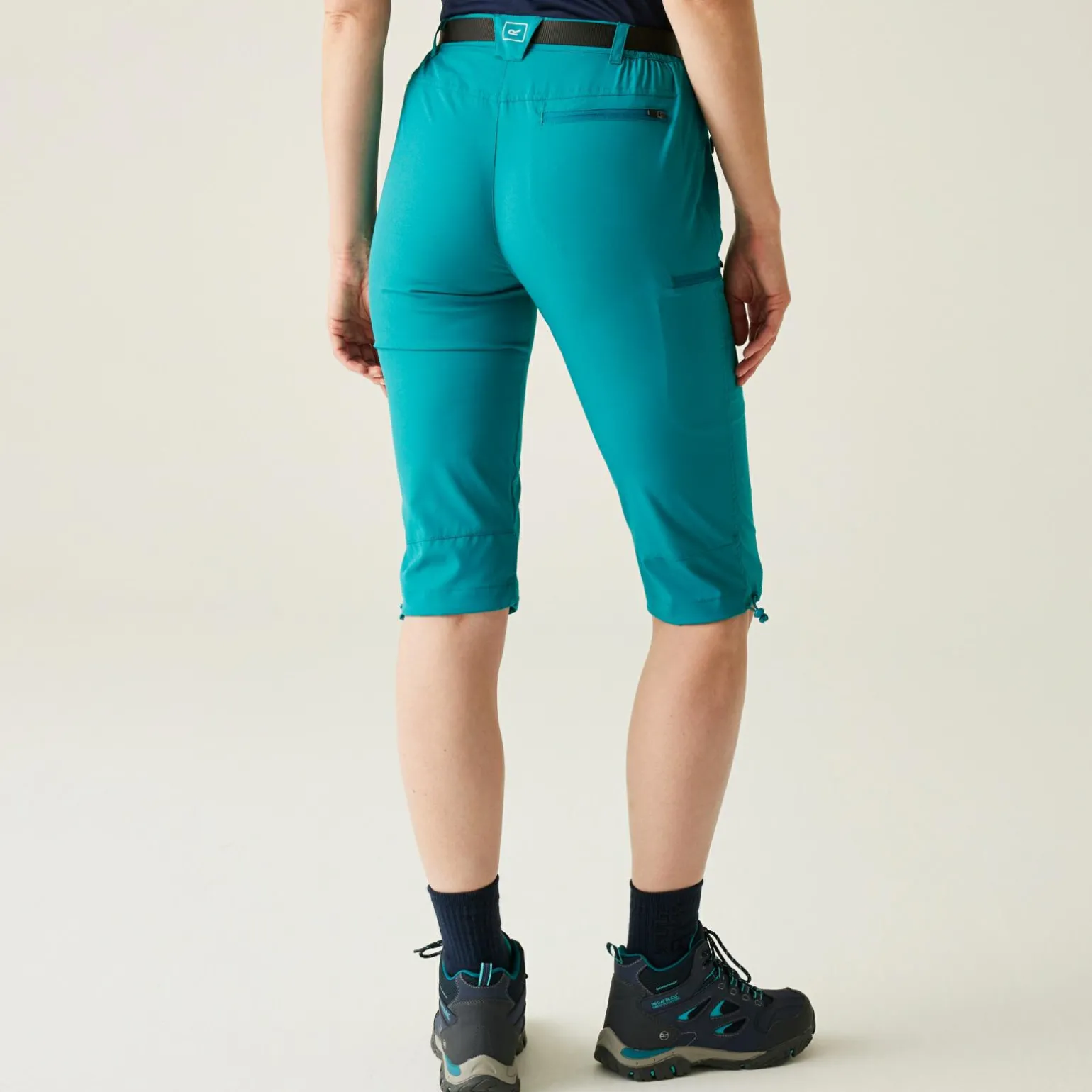 Damskie spodnie trekkingowe 3/4 Xert Capri Light | Zielony