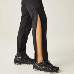 Damskie spodnie trekkingowe Xert III Zip Off | Czarny
