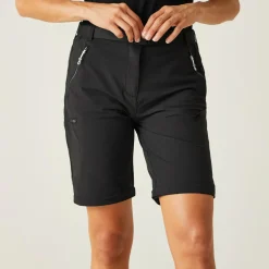 Damskie spodnie trekkingowe Xert III Zip Off | Czarny