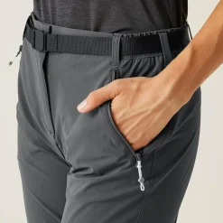 Damskie spodnie trekkingowe Xert III Zip Off | Szary
