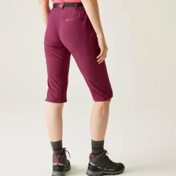 Damskie spodnie trekkingowe 3/4 Xert Capri Light | Różowy