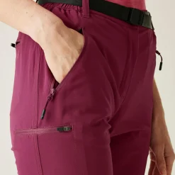 Damskie spodnie trekkingowe 3/4 Xert Capri Light | Różowy