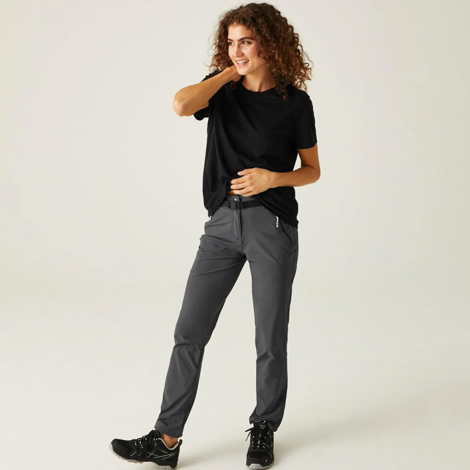Damskie spodnie trekkingowe Xert Stretch III | Szary