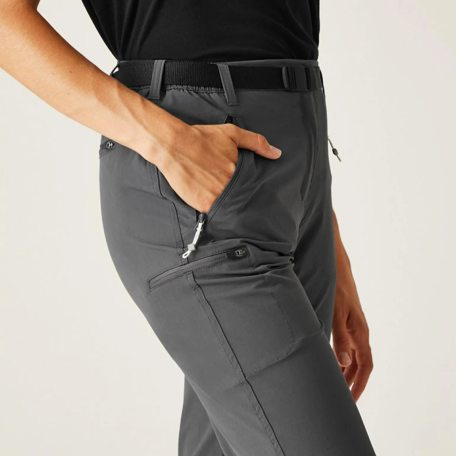 Damskie spodnie trekkingowe Xert Stretch III | Szary