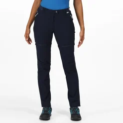 Damskie spodnie z odpinanymi nogawkami Mountain Zip off | Granatowy