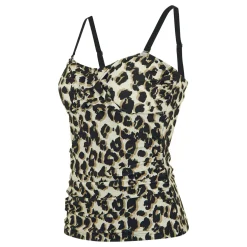 Damskie tankini Aceana III | Brązowy