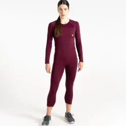 Dare 2b - Damska bielizna termoaktywna legginsy 3/4 In The Zone | Fioletowy