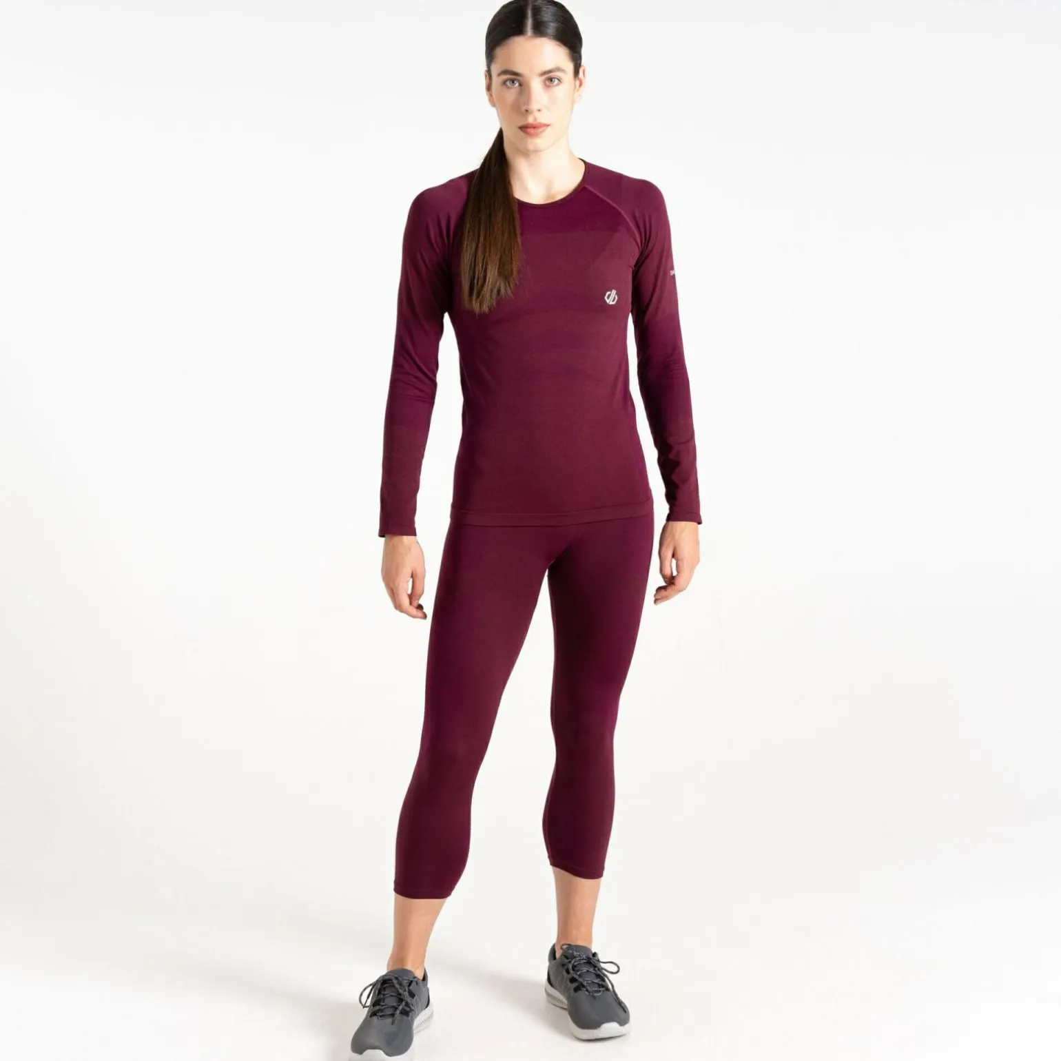 Dare 2b - Damska bielizna termoaktywna legginsy 3/4 In The Zone | Fioletowy