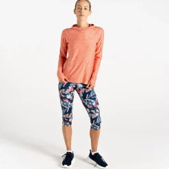 Dare 2b - Damska bluza z kapturem Sprint Cty | Pomarańczowy