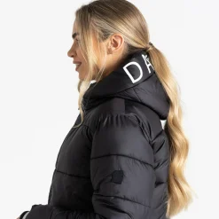 Dare 2b - Damska kurtka pikowana z kapturem Chilly | Czarny