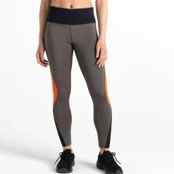 Dare 2b - Damskie legginsy Attune | Szarozielono-pomarańczowy