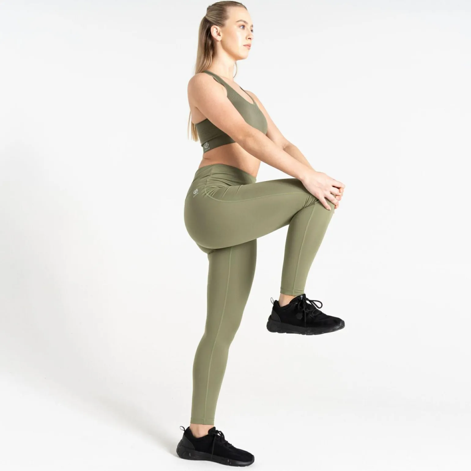 Dare 2b - Damskie legginsy do ćwiczeń Influential | Zielony