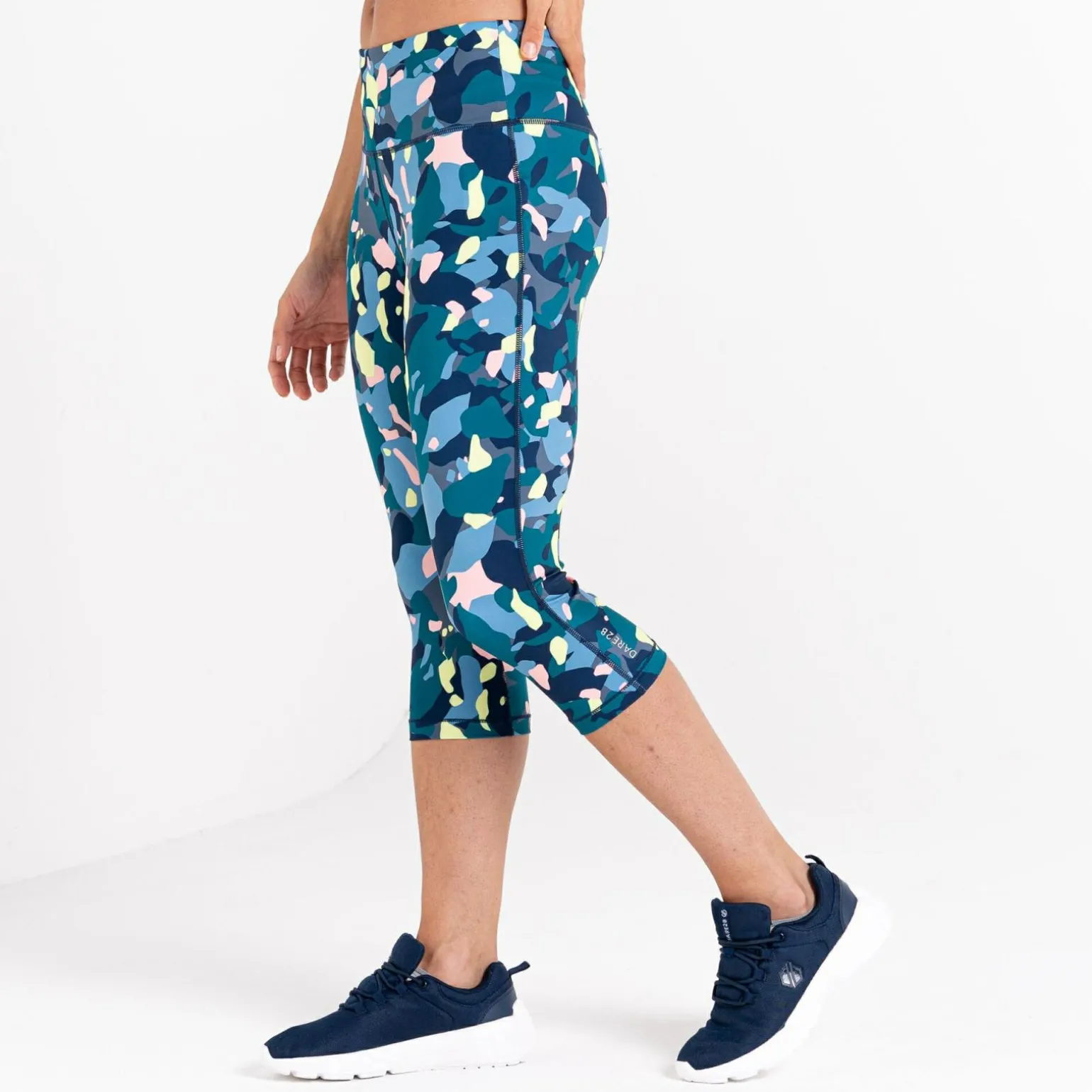 Dare 2b - Damskie legginsy do ćwiczeń 3/4 Influential | Zielony