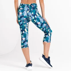 Dare 2b - Damskie legginsy do ćwiczeń 3/4 Influential | Zielony