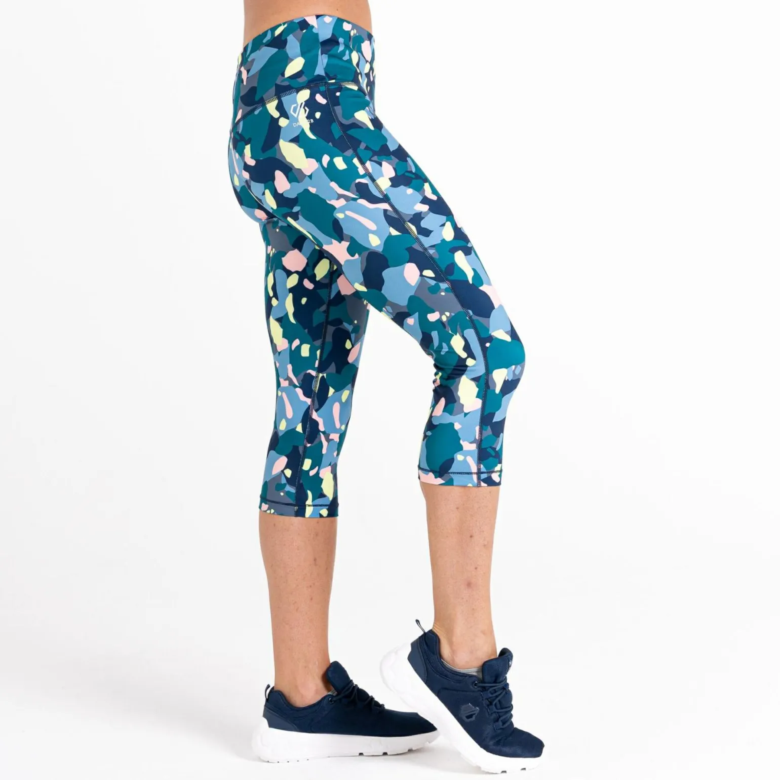 Dare 2b - Damskie legginsy do ćwiczeń 3/4 Influential | Zielony