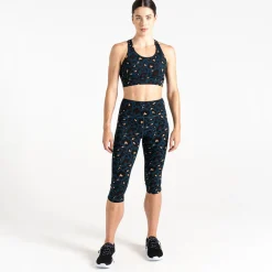 Dare 2b - Damskie legginsy do ćwiczeń 3/4 Influential | Niebieski