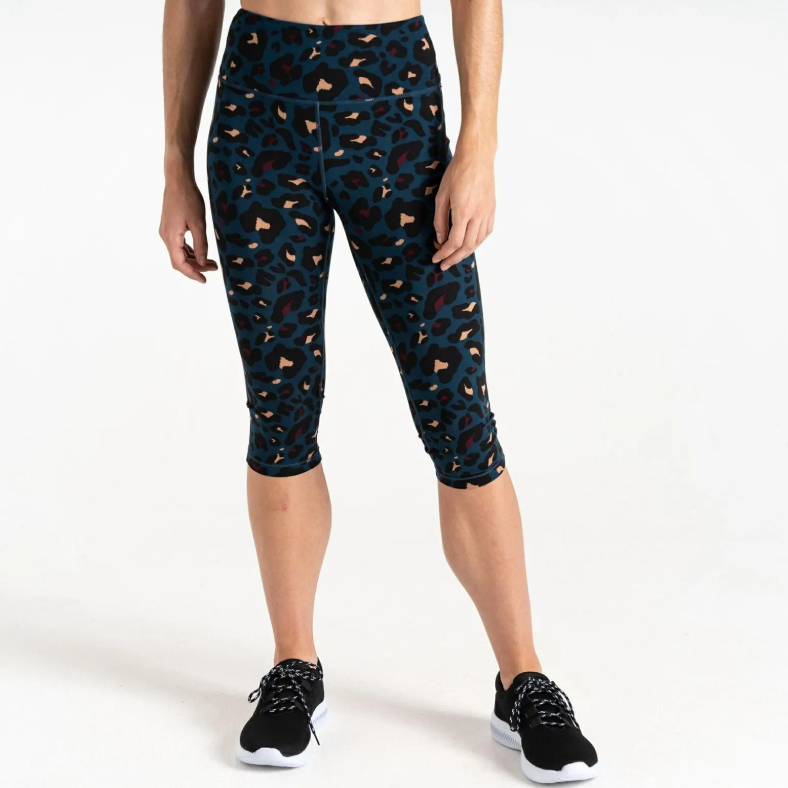 Dare 2b - Damskie legginsy do ćwiczeń 3/4 Influential | Niebieski