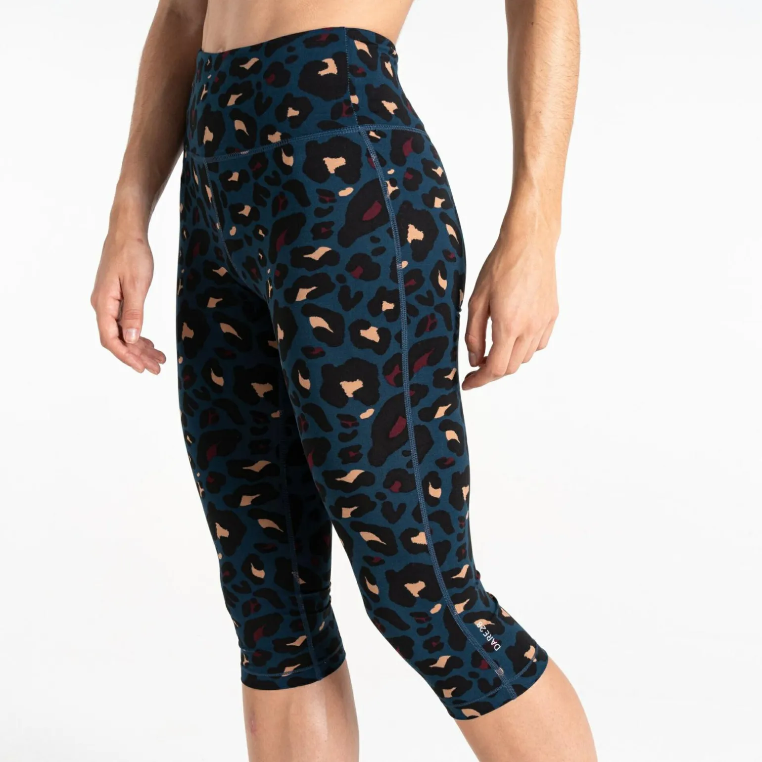 Dare 2b - Damskie legginsy do ćwiczeń 3/4 Influential | Niebieski