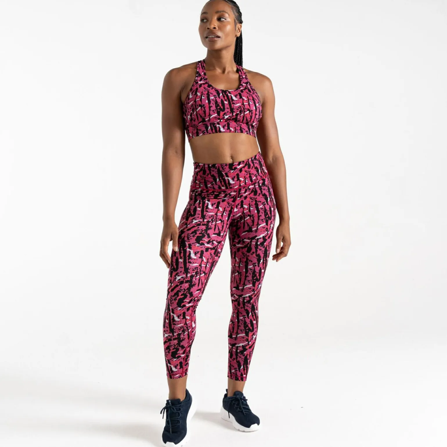 Dare 2b - Damskie legginsy do ćwiczeń Influential | Różowy