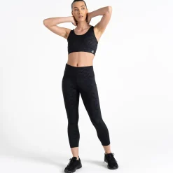 Dare 2b - Damskie legginsy 7/8 Influential | Czarny we wzór