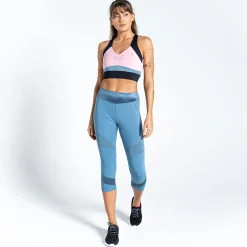 Dare 2b - Damskie legginsy 3/4 Born To Shine | Niebieski