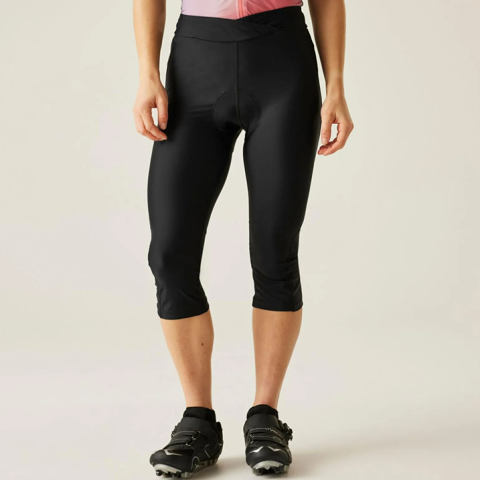 Dare 2b - Damskie legginsy rowerowe 3/4 Worldly | Czarny