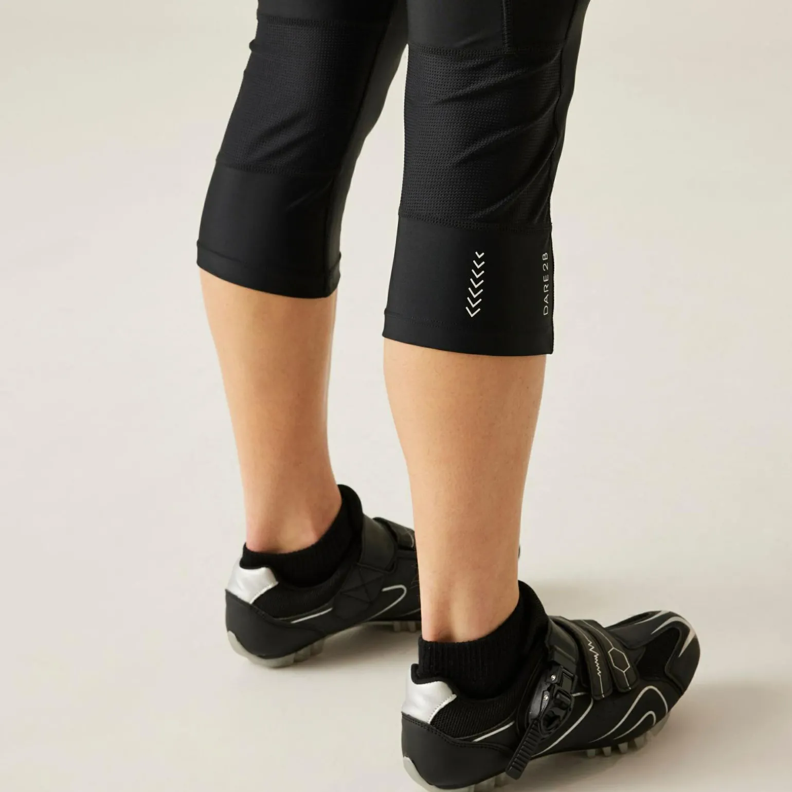 Dare 2b - Damskie legginsy rowerowe 3/4 Worldly | Czarny