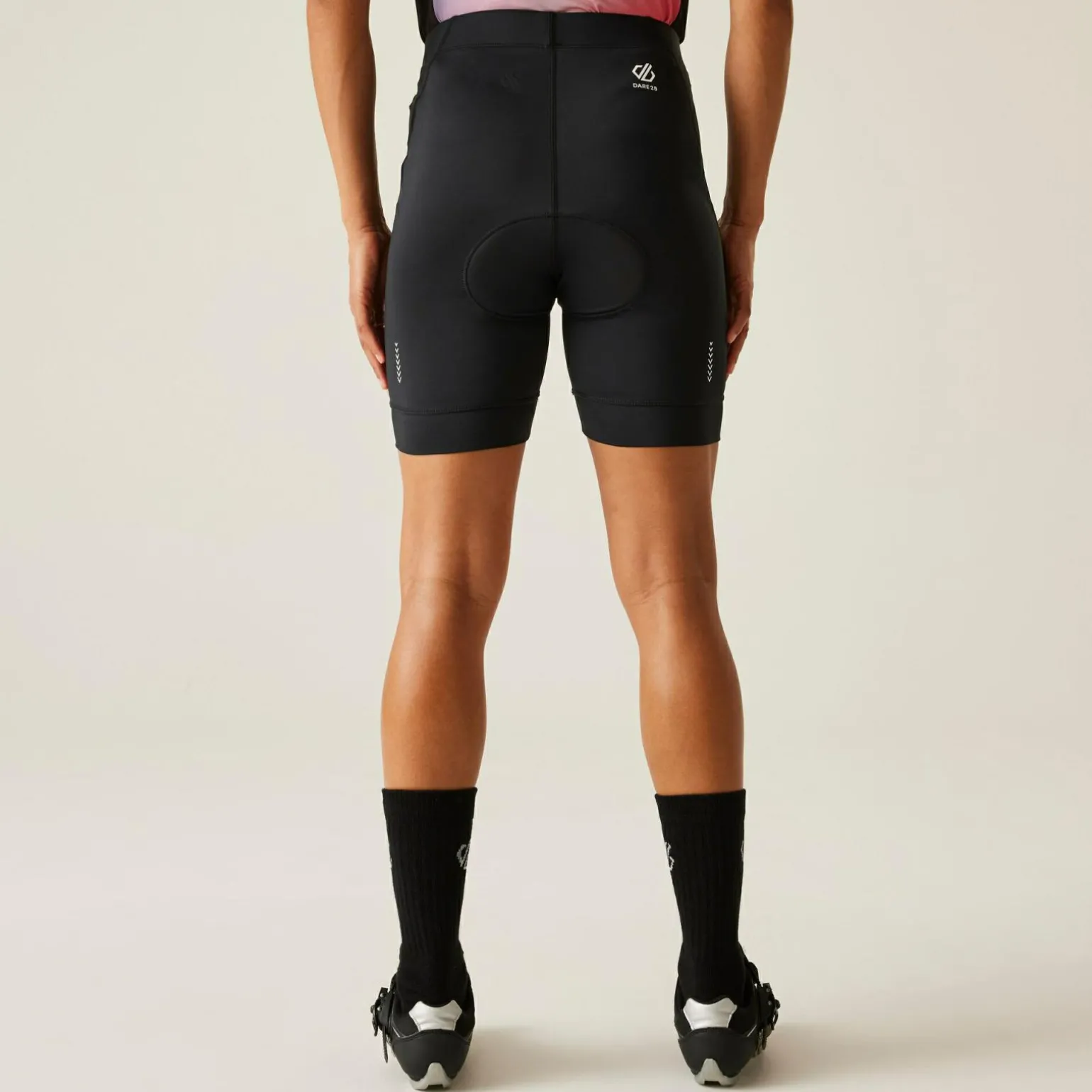 Dare 2b - Damskie szorty rowerowe Habit | Czarny