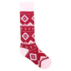 Dare 2b - Dziecięce skarpety narciarskie Printed | Różowy