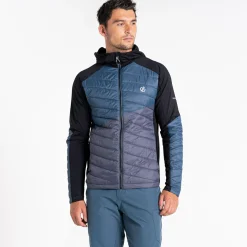 Dare 2b - Męska kurtka hybrydowa Gendarme Wool | Szaro-czarny