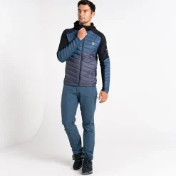Dare 2b - Męska kurtka hybrydowa Gendarme Wool | Szaro-czarny