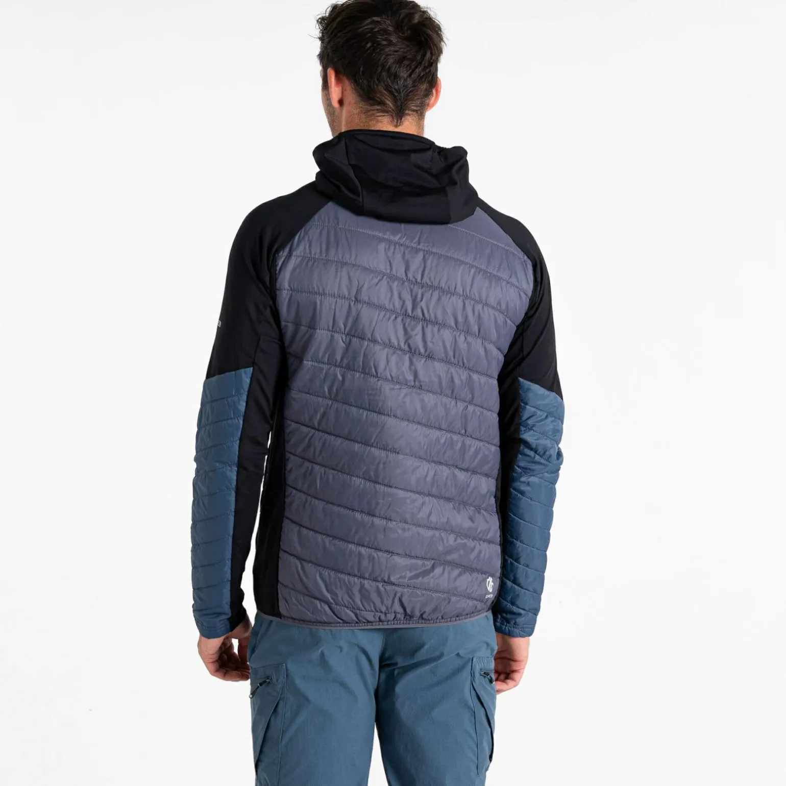 Dare 2b - Męska kurtka hybrydowa Gendarme Wool | Szaro-czarny