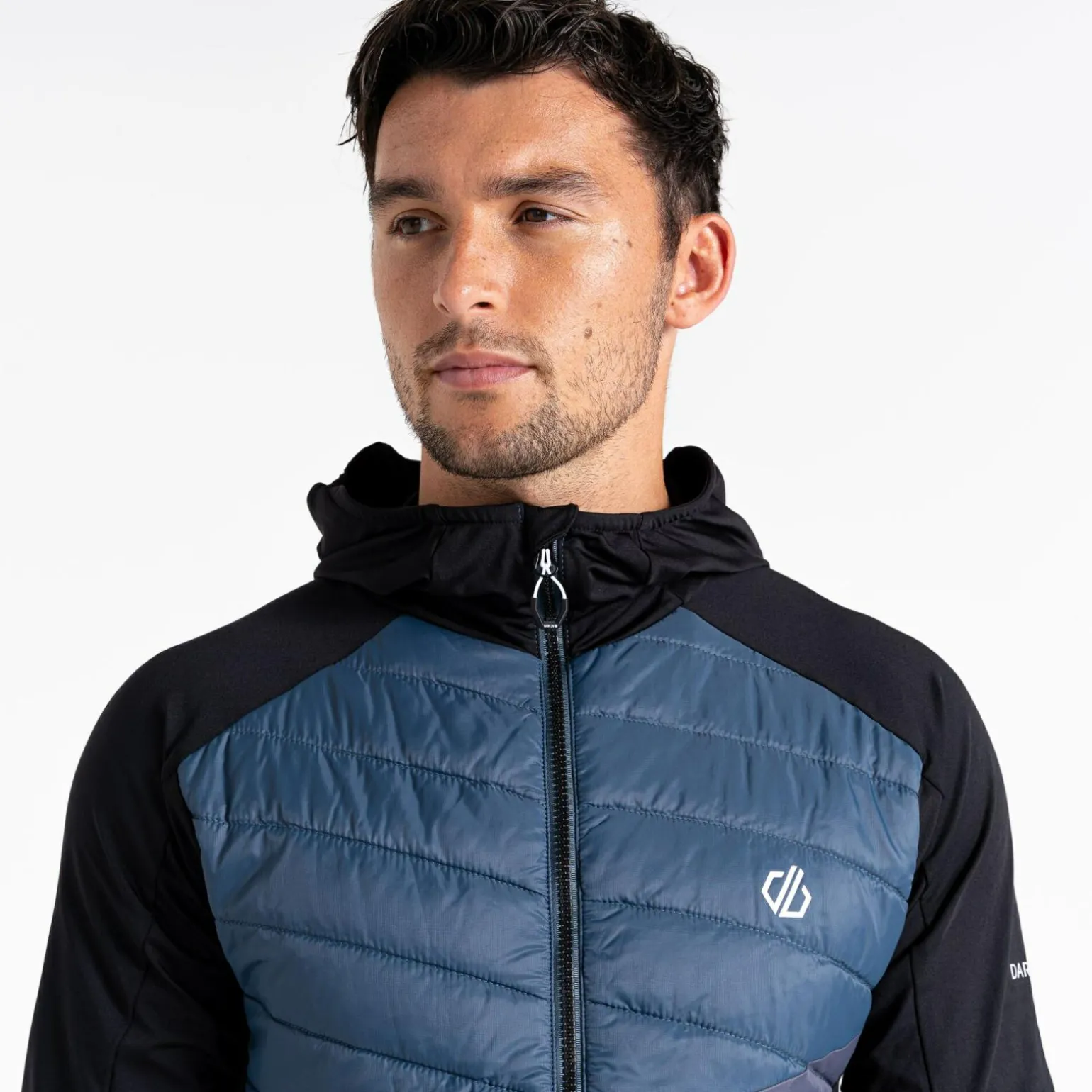 Dare 2b - Męska kurtka hybrydowa Gendarme Wool | Szaro-czarny