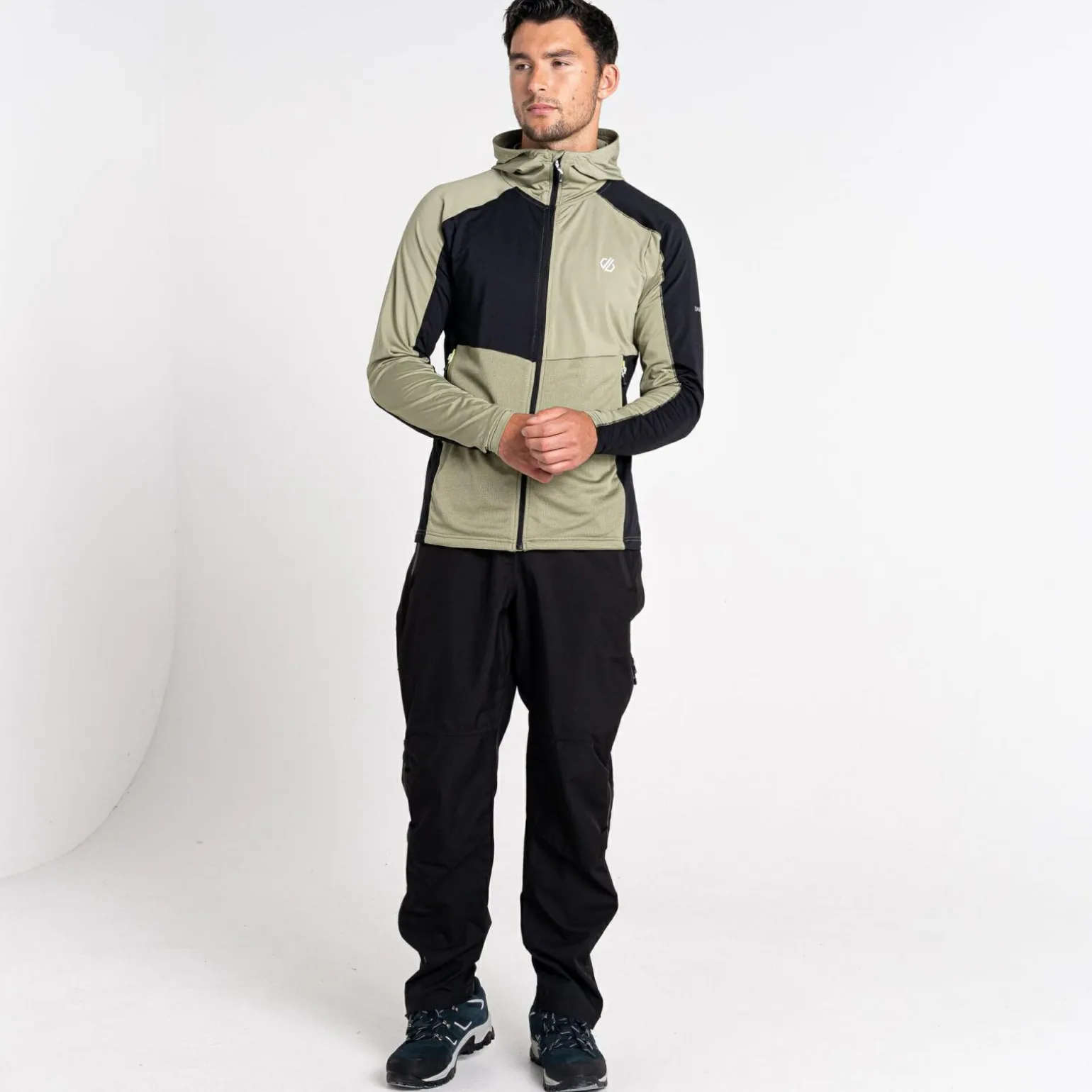 Dare 2b - Męski softshell Assimilate | Zielono-czarny