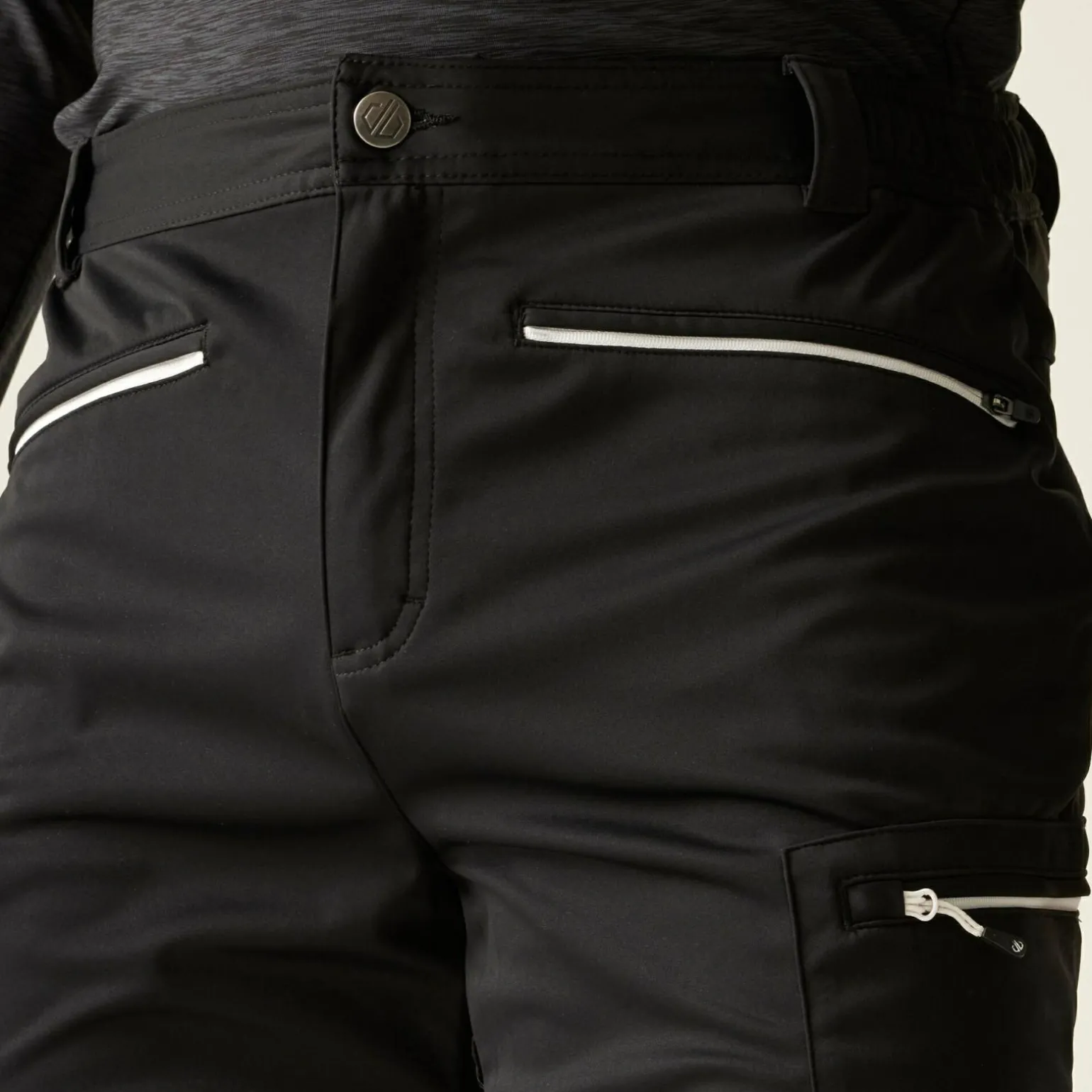 Dare 2b - Męskie spodnie trekkingowe softshell Appended II | Czarny