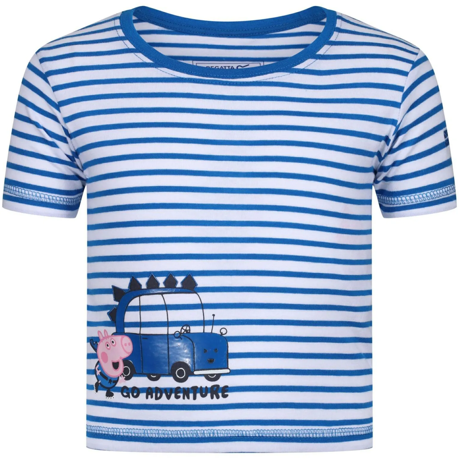 Dziecięca koszulka Peppa Stripe | Niebiesko-biały