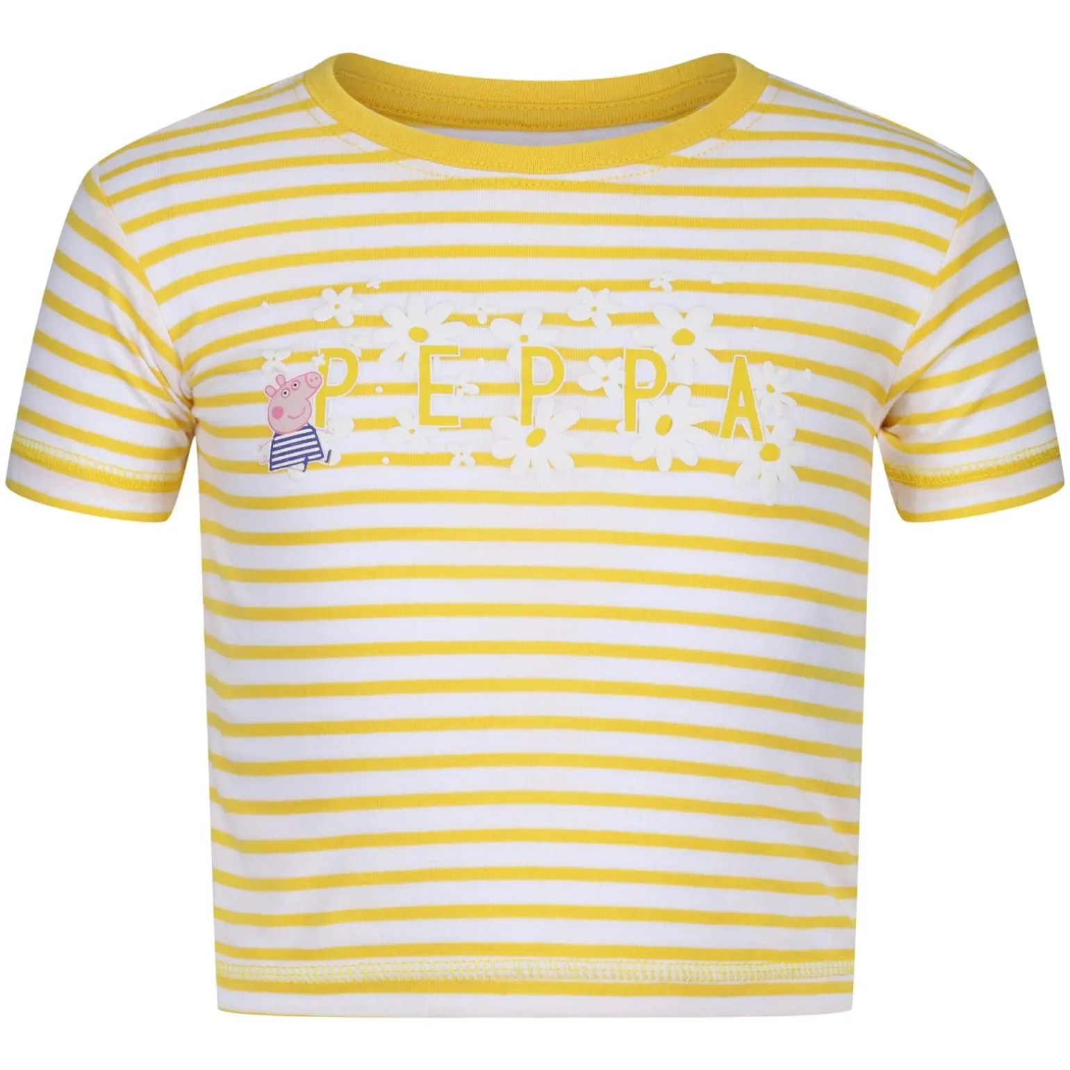 Dziecięca koszulka Peppa Stripe | Żółty