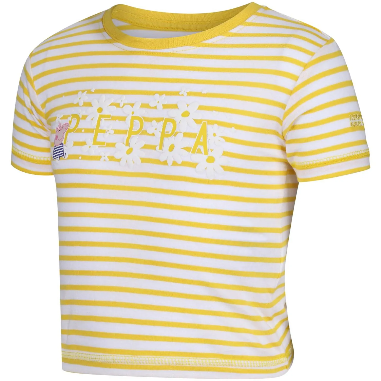 Dziecięca koszulka Peppa Stripe | Żółty