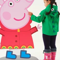 Dziecięca kurtka przeciwdeszczowa Peppa Animal  | Zielony dinozaur