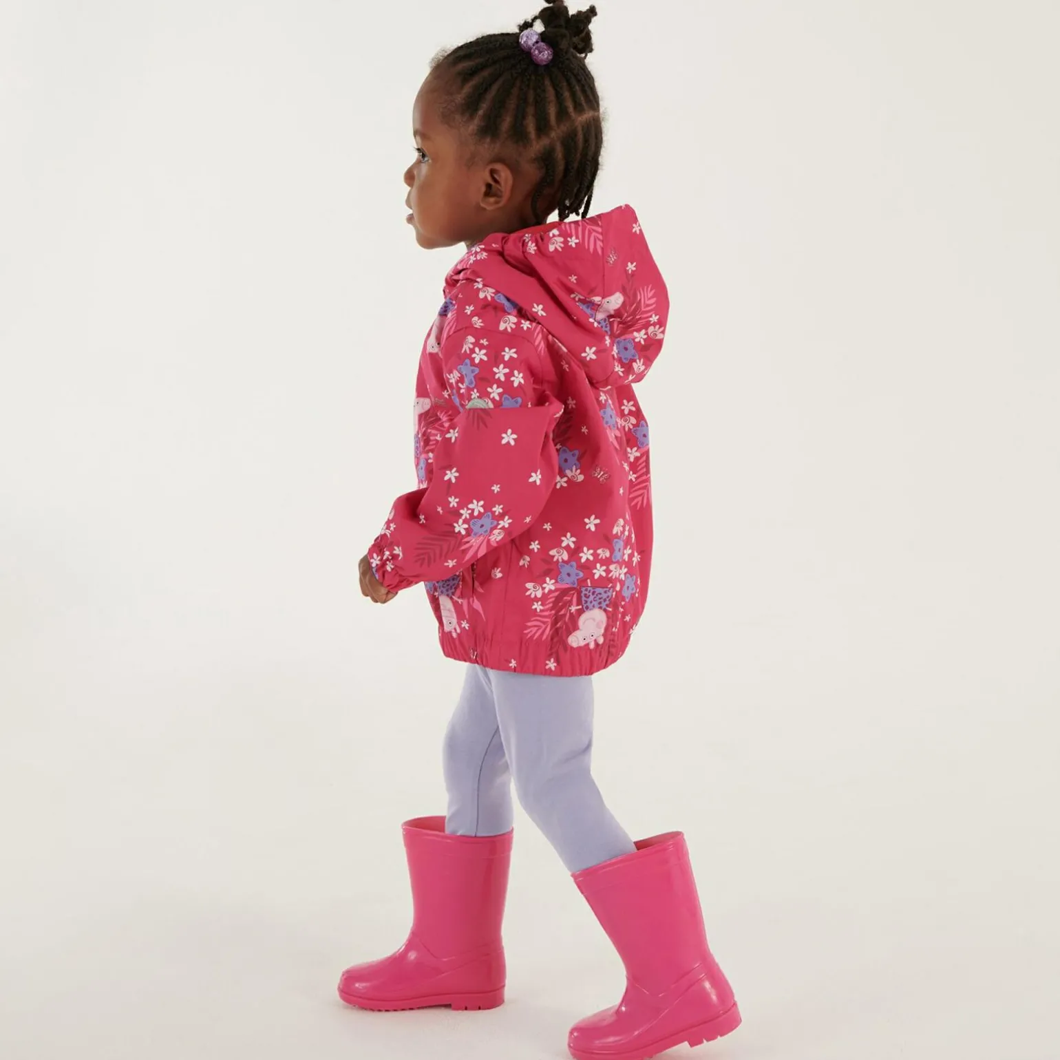 Dziecięca kurtka przeciwdeszczowa Peppa Muddy Puddle | Różowy