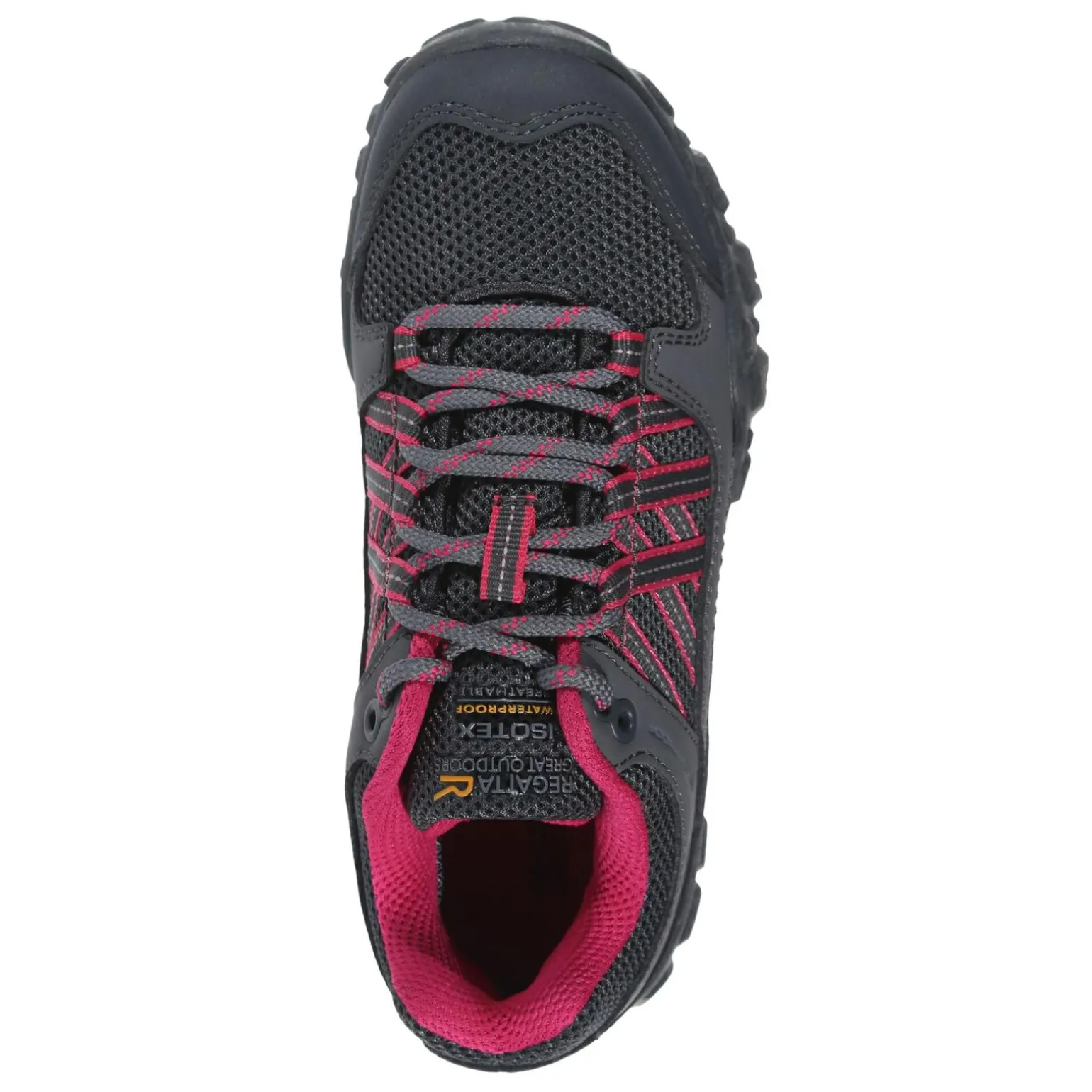 Dziecięce buty trekkingowe Edgepoint Low | Szaro – różowy