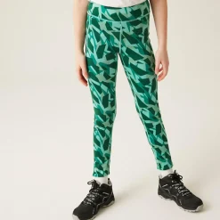 Dziecięce legginsy Barlia Winter | Zielony