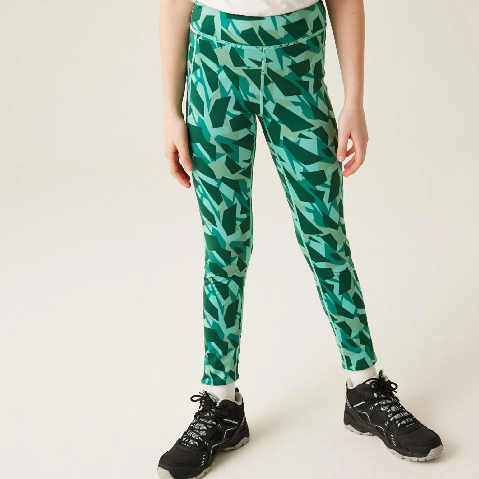 Dziecięce legginsy Barlia Winter | Zielony