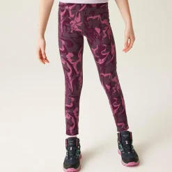 Dziecięce legginsy Barlia Winter | Fioletowy